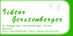 viktor gerstenberger business card